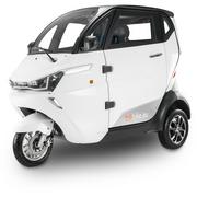 Skutery - Skuter elektryczny zabudowany MICRO CAR BILI BIKE J1 -biały - miniaturka - grafika 1