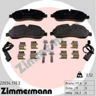 Klocki hamulcowe - Klocki hamulcowe - komplet ZIMMERMANN 22034.170.2 - miniaturka - grafika 1