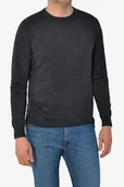 Swetry męskie - WRANGLER CREW NECK KNIT DARK GREY MELEE SWETER MĘSKI - miniaturka - grafika 1