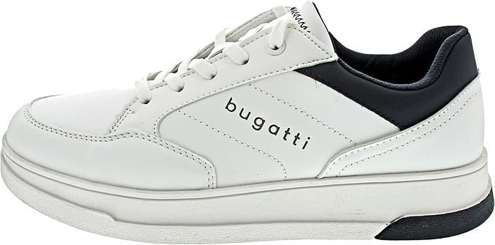 BUGATTI Męskie Trampki Stylowe Białe Rozmiar 44
