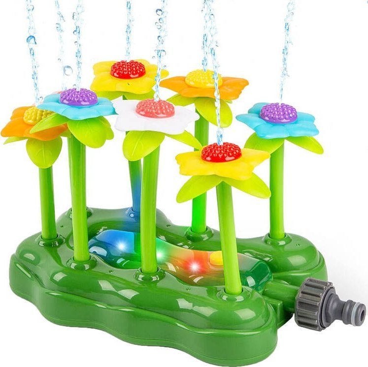 Jokomisiada Zraszacz wodny podświetlane Kwiatki fontanna zabawka na ogród ZA4972