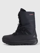 Śniegowce damskie - 4F Buty zimowe śniegowce INUA z ociepliną Primaloft damskie - czarne 36 - miniaturka - grafika 1