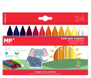 Kredki Woskowe 24 Kolorów Mp - Kredki, ołówki, pastele i pisaki - miniaturka - grafika 1