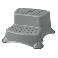 Akcesoria łazienkowe - Podest dziecięcy dwustopniowy z funkcją antypoślizgową igor jasnopopielaty keeeper - miniaturka - grafika 1