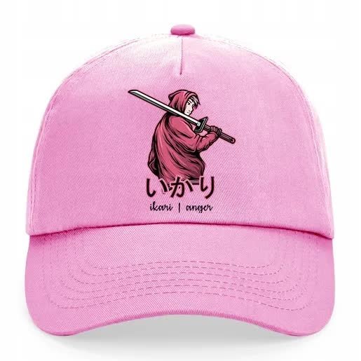 Czapka Daszek Różowy Dla Fana Anime Manga ANGER Wz