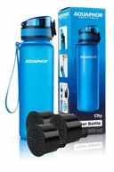 Butelki filtrujące - Bidon Filtr Butelka Aquaphor City Niebieska + 3 Wkłady - miniaturka - grafika 1
