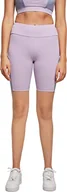 Spodenki damskie - Urban Classics Damskie spodenki damskie Ladies Color Block Cycle do jogi, liliowe/fioletowe, 4XL - miniaturka - grafika 1