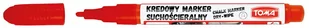 Toma Marker kredowy suchościeralny cienki TO-297 okrągły 1,5mm CZERWONY - Markery permanentne - miniaturka - grafika 1
