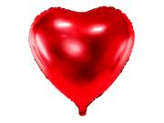 Balony i akcesoria - PartyDeco Balon foliowy "Serce", 18", czerwony, hrt - miniaturka - grafika 1