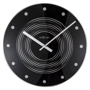 Nextime Zegar ścienny Concentric, czarny, 35x3,5 cm - Zegary - miniaturka - grafika 1