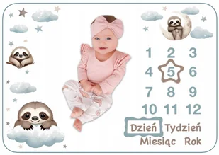 Fotokocyk dla dziewczynki Mata do zdjęć ze zwierzątkami Zapakowany prezent - Koce i narzuty dla dzieci - miniaturka - grafika 1