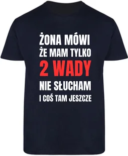 T-SHIRT MĘSKI DLA MĘŻA PREZENT ŚMIESZNA KOSZULKA GRANATOWA R-L A426 - Koszulki męskie - miniaturka - grafika 1