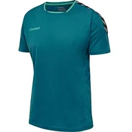 Koszulki męskie - Hummel HmlAuthentic Poly Jersey koszulka męska S/S niebieski Celestial L 204919-8745 - miniaturka - grafika 1