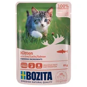 Mokra karma dla kotów - Bozita Kitten kawałki w sosie, 12 x 85 g - Łosoś - miniaturka - grafika 1