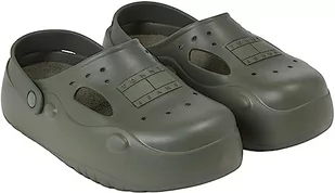 Tommy Hilfiger Męskie klapki TJM Freedom Mule z ciepłą podszewką, Cynowa zieleń, 42 EU - Klapki i japonki męskie - miniaturka - grafika 1