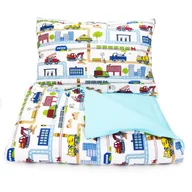 Pościel dla dzieci - POŚCIEL 140x200 DZIECIĘCA 2EL + POSZEWKA 70X80 DO ŁÓŻKA MŁODZIEŻOWA Kerstin - miniaturka - grafika 1