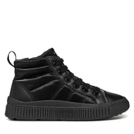 Buty dla dziewczynek - Sneakersy Geox J Laquinny Girl J46M3C 0LVBC C9999 M Czarny - miniaturka - grafika 1
