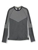 Koszulki męskie - Nike M Nsw Tch Pck Ls Knit Sc T-shirt z długim rękawem Black/Summit White/Volt L - miniaturka - grafika 1