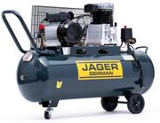 Sprężarki i kompresory - JAGER GERMAN 100L 8BAR 350l/Min 2.2 kW 230V - miniaturka - grafika 1
