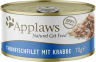 Mokra karma dla kotów - Applaws w bulionie, 12 x 70 g - Filet z tuńczyka z krabami - miniaturka - grafika 1