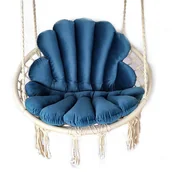 Huśtawki - Granatowa huśtawka bocianie gniazdo W6-B11 - miniaturka - grafika 1