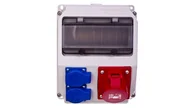 Rozdzielnie elektryczne - PCE Polska sp. z o.o. Rozdzielnica stacjonarna LUBLIN 16A/5P 2xGS bez zabezpieczeń IP44 9035003W - miniaturka - grafika 1
