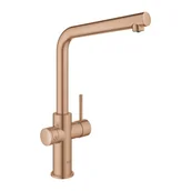 Baterie kuchenne - Grohe Blue Home Bateria kuchenna z filtrem do wody brushed warm sunset 31454DL1 - miniaturka - grafika 1