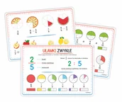 Filozofia i socjologia - Plansze edukacyjne Ułamki zwykłe (3 karty) - miniaturka - grafika 1