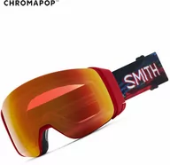 Okulary przeciwsłoneczne - Smith 4D MAG Crimson Glitch Hunter męskie okulary snowboardowe - miniaturka - grafika 1