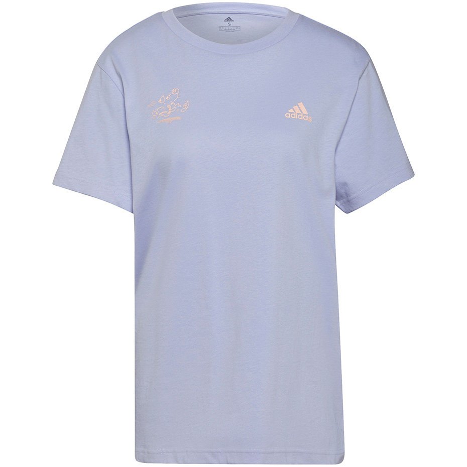 ND05_K11351-S GV1344 Koszulka damska adidas Signature Tee fioletowa GV1344 r.S