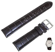 Akcesoria do zegarków - Skórzany pasek do zegarka Casio MTP-1383 brązowy 20 mm - miniaturka - grafika 1