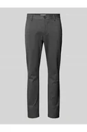 Spodnie męskie - Spodnie materiałowe o kroju slim fit ze szlufkami na pasek model MARK - Only & Sons - miniaturka - grafika 1