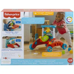 Fisher-Price Pchacz Małego Kierowcy 2W1 Hjp44 - Pchacze - miniaturka - grafika 1