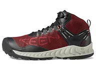 Buty trekkingowe męskie - KEEN Męskie buty trekkingowe Nxis Evo Mid, Merlot czarny, 44.5 EU - miniaturka - grafika 1