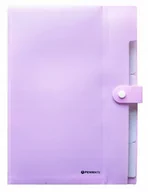 Teczki i skoroszyty - Penmate Teczka z 5-ma przegródkami A4 PP-105 pastelowa fioletowa - miniaturka - grafika 1