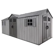 Altany ogrodowe - Domek narzędziowy 2,4x6,1m Lifetime szary imitujący drewno - miniaturka - grafika 1
