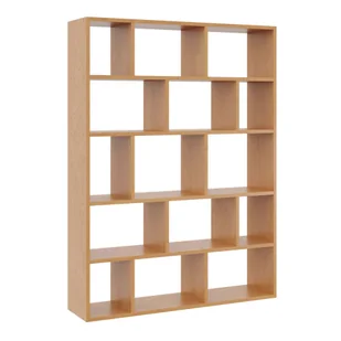 Duży regał wiszący, półka ścienna, 105x18x141 cm, olcha, mat - Regały - miniaturka - grafika 1