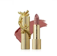 Szminki - Palace Identity Gilt-gold Dragon Velvet Lipstick in Nude Apricot Szminka do ust - miniaturka - grafika 1