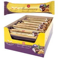 Batoniki - Marcepan baton w czekoladzie deserowej zestaw z nadzieniem śliwkowym 28 szt - miniaturka - grafika 1