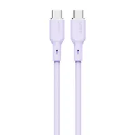 Kable USB - Kabel USB Aukey Kabel USB-C do USB-C Aukey CB-SCC102, 100W, 1.8m (lawendowy) - miniaturka - grafika 1