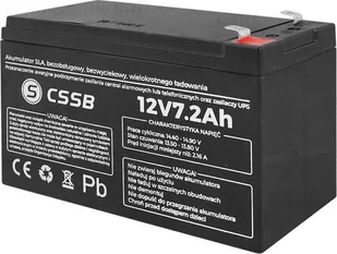 Lexton Akumulator żelowy 12V, 7.2Ah. - LX1272CS - Baterie do zasilaczy awaryjnych UPS - miniaturka - grafika 1