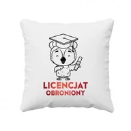 Poduszki dekoracyjne - Licencjat obroniony - poduszka z nadrukiem - miniaturka - grafika 1