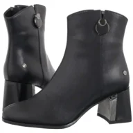 Botki damskie - Botki Czarne K7203-01/00-8 (MA1446-a) Maciejka - miniaturka - grafika 1