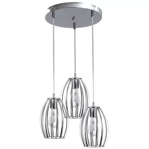 KET LAMPA wisząca metalowa OPRAWA zwis kaskada chrom KET197 - Lampy sufitowe - miniaturka - grafika 1