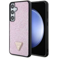 Etui i futerały do telefonów - Guess GUHCS24MHDGPPP S24+ S926 różowy/pink hardcase Rhinestone Triangle - miniaturka - grafika 1