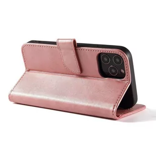 Magnet Case elegancki futerał etui pokrowiec z klapką i funkcją podstawki Samsung Galaxy A32 5G różowy - Etui i futerały do telefonów - miniaturka - grafika 4