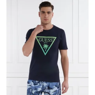 Guess Underwear SS CN TRIANGLE PALM TEE - Koszulki męskie - miniaturka - grafika 1