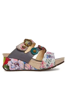 Laura Vita Klapki Barry 30 Fioletowy - Klapki i japonki damskie - miniaturka - grafika 1