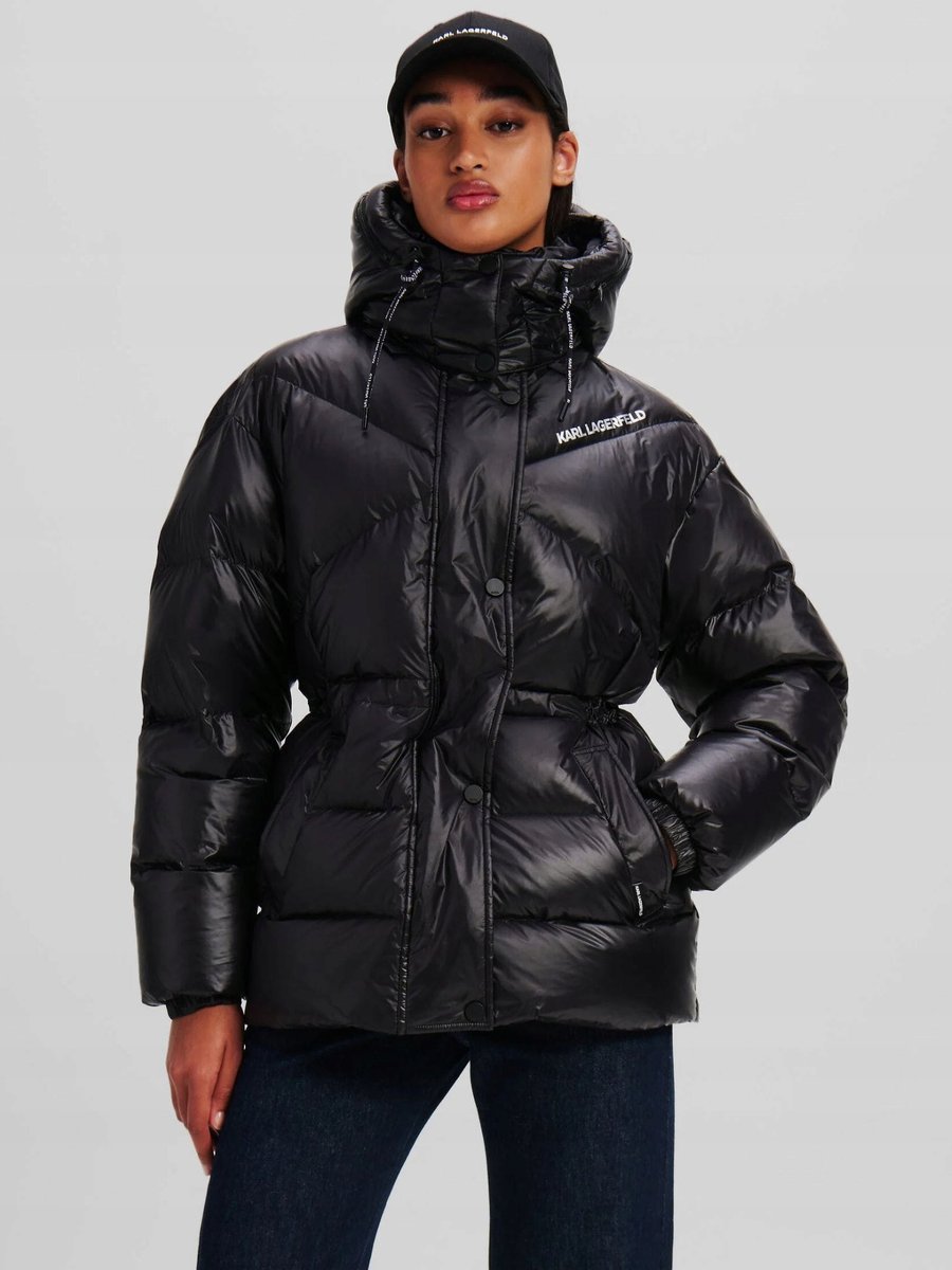 Kurtka damska Karl Lagerfeld 246W1510 czarny - XL