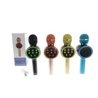 Instrumenty muzyczne dla dzieci - Mikrofon z głośnikiem Bluetooth i wejściem USB wielofunkcyjny, zmienia głos Adar - miniaturka - grafika 1